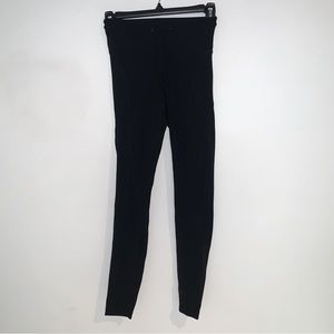 Drawstring Black Leggings